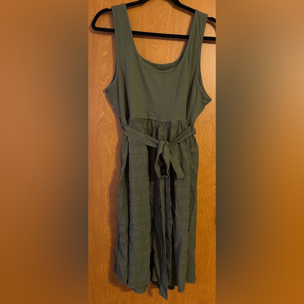 SHEIN 2x Dress Army Green